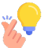 Ícono de idea para optimizar contenido digital con Google Trends en marketing digital en 2025