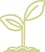 a plant with a leafy sprout on top of a pile of dirt