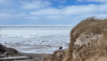 La Dune de l'Ouest l'hiver