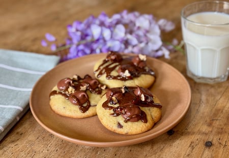 Cookies doule chocolat pecan