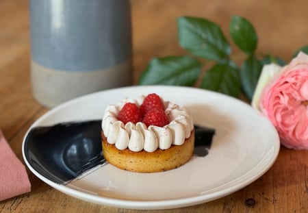 Tarte hibiscus framboise
