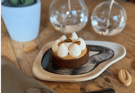 Tarte caramel cacahuete