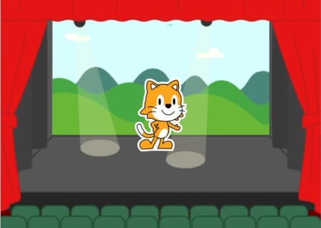 Scratch Junior - Ajouter une page et le fond Théâtre