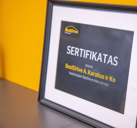 BestDrive - sertifikatas