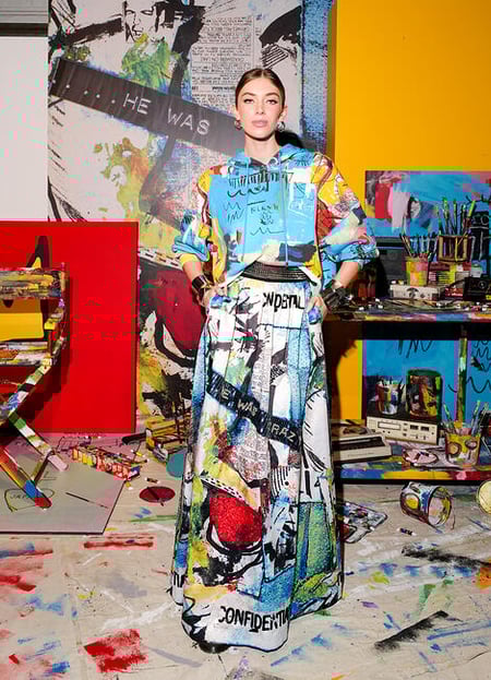 estilo inconfundível de Jean-Michel Basquiat nas passarelas de moda.