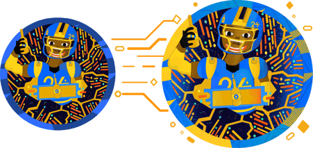 Visual preview of Texture transformation of Logo Design from Left to Right