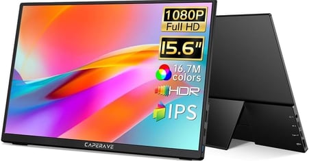 CAPERAVE portable monitor 15.6 inch