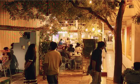 Private events, gatherings, parties, and catering at Basil The OtherSide - Ahmedabad's lush venue.
