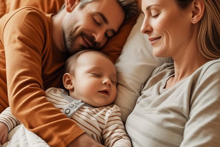Familie mit Baby