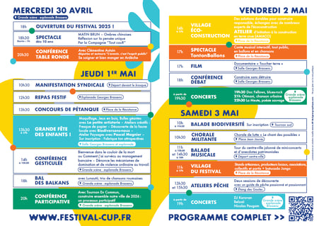 Image du programme du festival CUP25