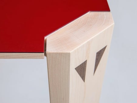 handcrafted Mantis table