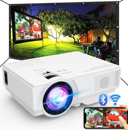 Your Outdoor Movie Night Essential: The NISOO WiFi & Bluetooth Projector