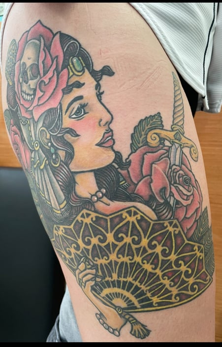 Dios de los muertos: Mexican women Tattoo