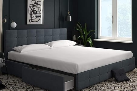 Platform Storage Bed for a clutter free bedroom
