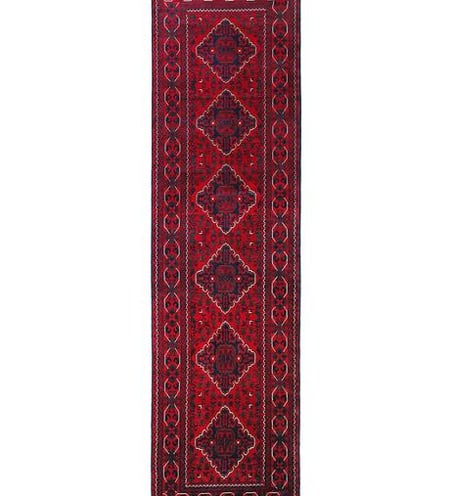 KUNDUZ RUNNER - 310cm x 80cm (10'3 x 2'8) - HALL RUNNERS - HANDMADE RUG COMPANY