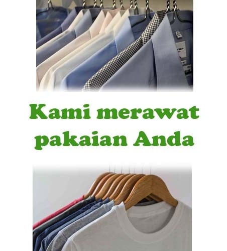 kami merawat cucian anda dengan laundry satuan