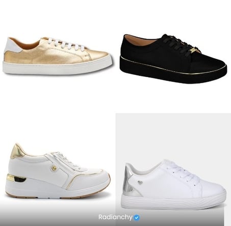 TENIS METALIZADOS