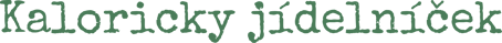 Kaloricky jídelníček logo