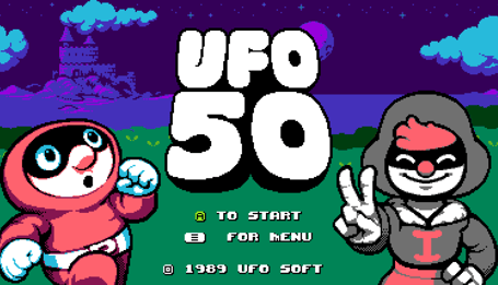 UFO 50 - Title Screen