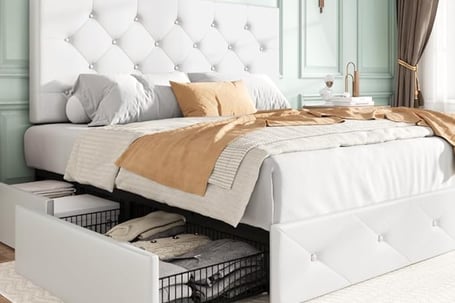 Platform Storage Bed for a clutter free bedroom