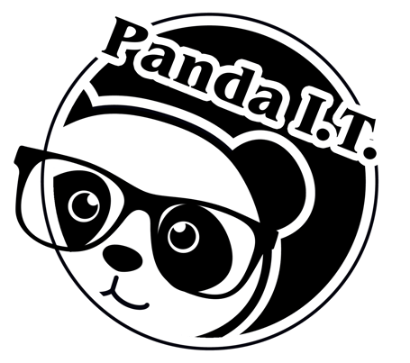 A logo of a Panda bear wearing black reading glasses peeking from the left corner.