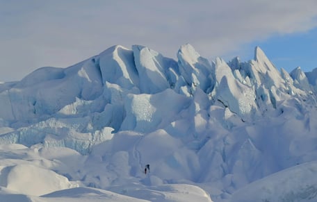 Anchorage, AK - Mountainous peaks formed by the Matanuska Glacier