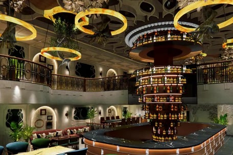 Party place with live performance