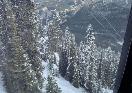 Sulphur mountain view from the gondola