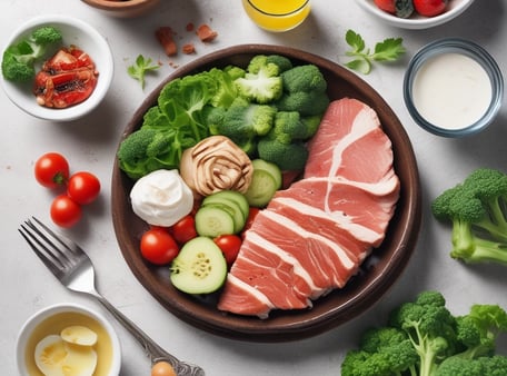 a bowl of food with vegetables and fruits