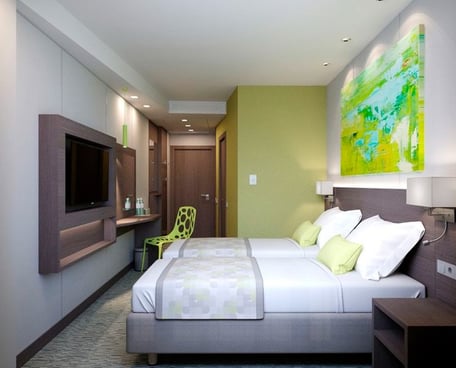 valuelodge hotel room with a queen bed
