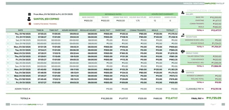spreadsheet customization