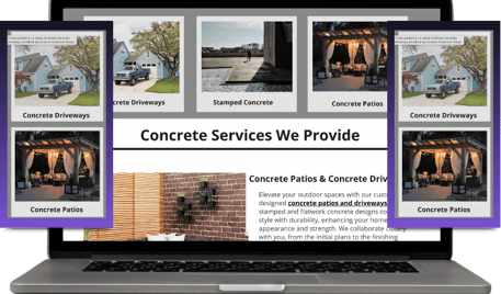 Custom concrete texas dynamic view