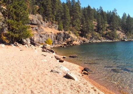 Coeur d'Alene, ID - A secret beach on the Tubb Hill nature trail