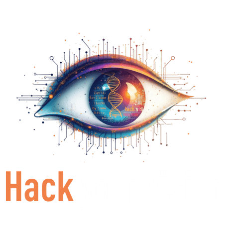 Hack your vision with insight and improve eyesight logo