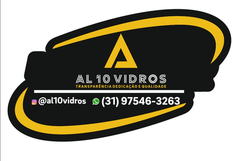 Vidraçaria & Esquadria de Alumínio A L 10 Vidros BH logo