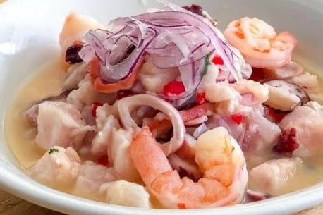 shrimp and fish ceviche