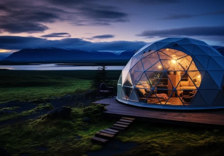 Glamping Dome in South Iceland