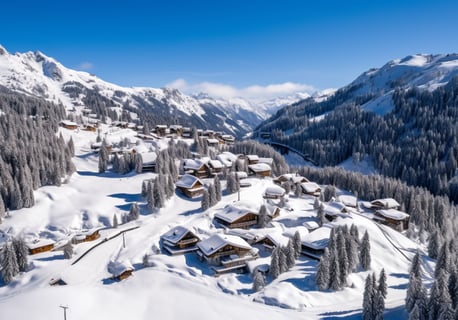 Sowell Residences on the snowy ski slopes of Isola, France