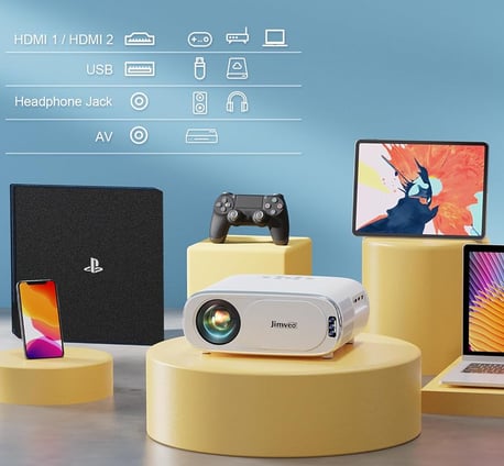 Transform Your Space into a Cinema with the Jimveo Outdoor Projector 4K