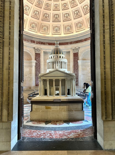 maquette pantheon interieur paris