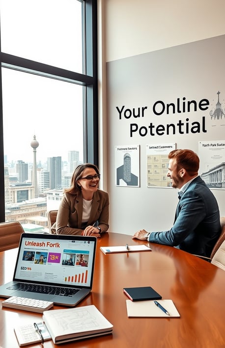 Webdesign Beratung mit Kunde in Frankfurt am Main