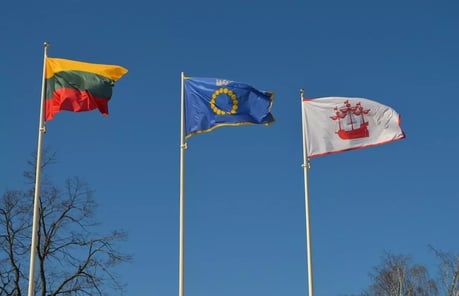 Palangos dienų atidarymas iškilmingai pakeliant Lietuvos, Palangos ir Šventosios vėliavas
