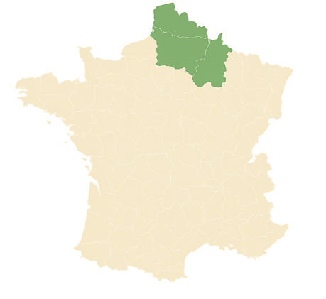 Zone d'intervention - Hauts de France, Marne et Ardennes