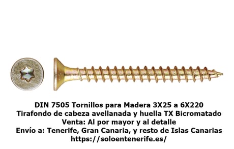 Tornillo para Madera Index TP-TO B 7505