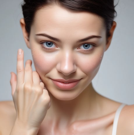 A close-up view of variously sized pink and white crystals, resembling salt or mineral stones. The textures appear rough and granular, with some stones exhibiting a translucent quality.