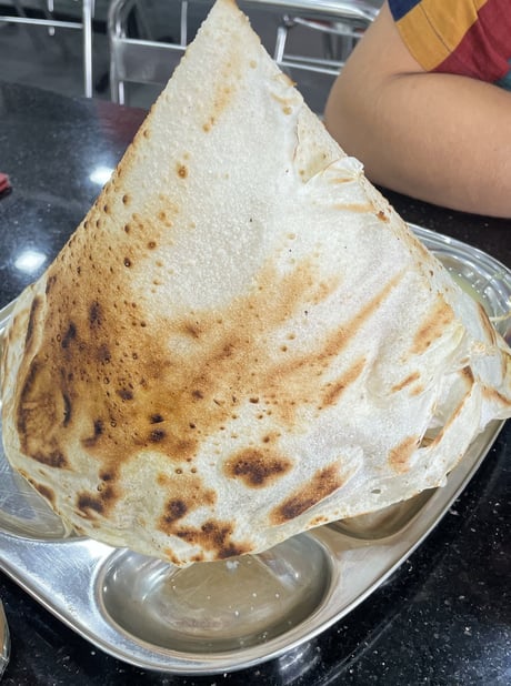 roti tissue is a kind of flatbread made with sugar 