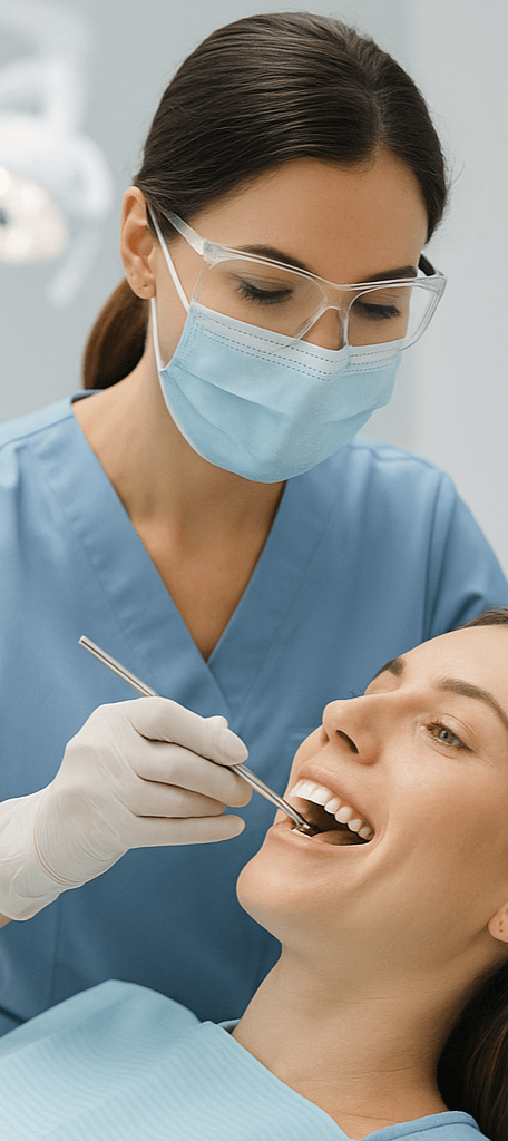 Thai dentist doing dental work