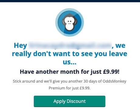 oddsmonkey discount