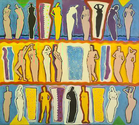 oeuvre d'art- nus - artiste peintre -peintures - femmes
