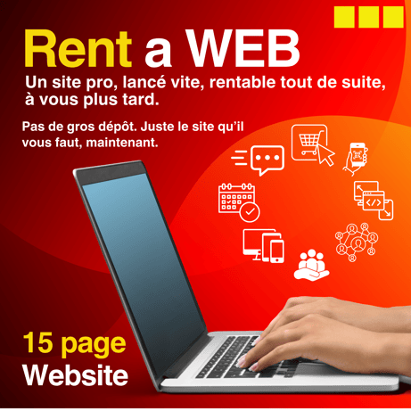 a person using a laptop computer with icons representing online shop, web design, responsive design